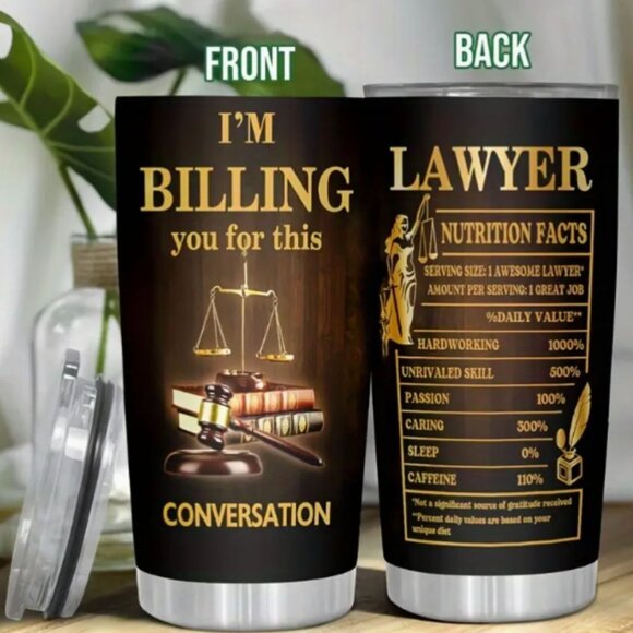 TUMBER STAINLESS STEEL 20z " I'M BILLING" - Picture 4 of 5